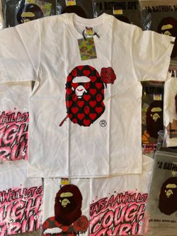 Roses white bape shirt