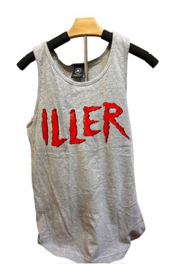 NEW Gray Tank Top, Size Small “ILLER”