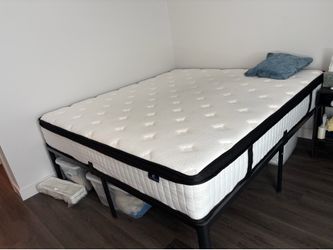 King size mattress and bedframe