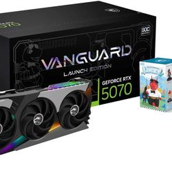 MSI GeForce RTX 5070 12G VANGUARD SOC Launch Edition + Lucky Blind Box