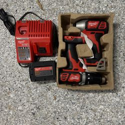 Milwaukee Drill & Impact Driver- Brand New