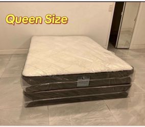 Queen Mattress Set – Medium – Brand New – Delivery Available 🚚