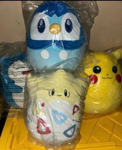 NWT 12” Pokemon squishmallow Bundle Pikachu, Snorkax, Piplup And Togepi