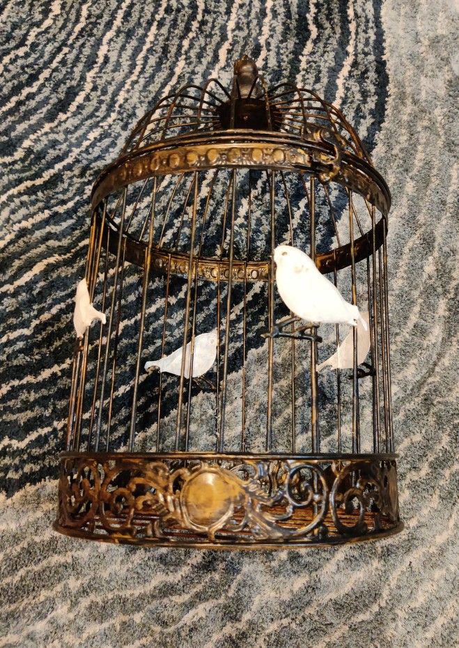 Metal Bird Cage Vintage Decorative