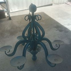 Wrought Iron Candle Chandelier