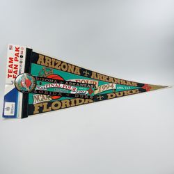 VTG 1994 NCAA Basketball Final Four Charlotte Full Size 30” Felt Pennant March