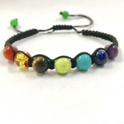 7 Chakra Healing Balance Yoga Life Energy Bracelet 