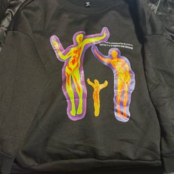 black Sweater With Designs 