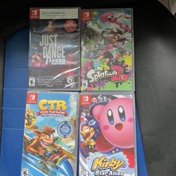 nintendo switch games New/like New condition 
