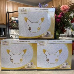 Pokemon 30th anniversary etb box brand new sealed