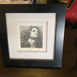 Jim Morrison from the doors print with frame numbered print