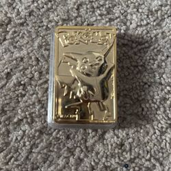 Gold Pokémon Pikachu Medal 