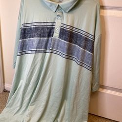 Reebok Polo Shirt 5XL Green Speedwick Golf Performance Comfort Lightweight 