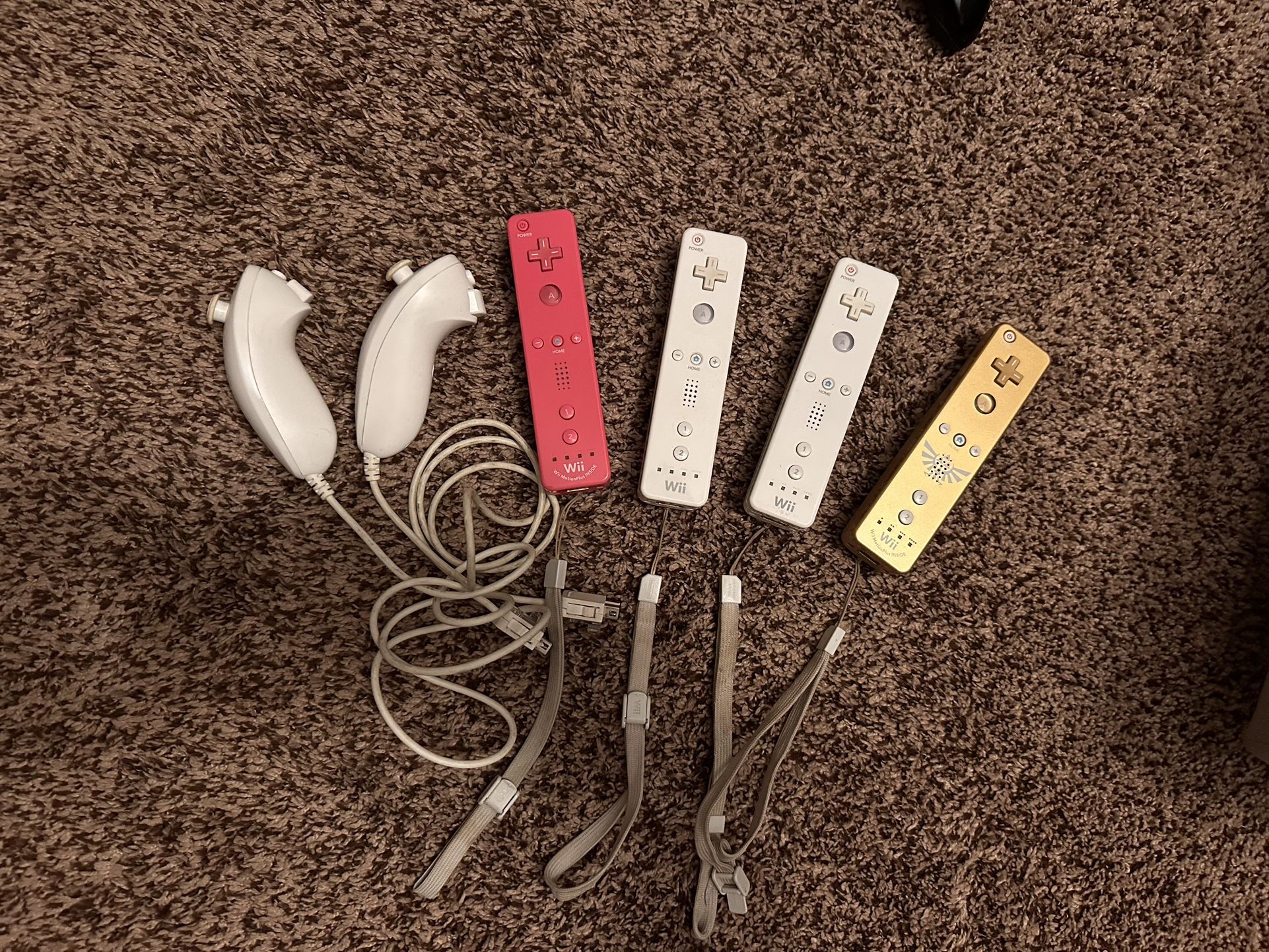 Wii Controllers And Nunchucks (Price In Description)