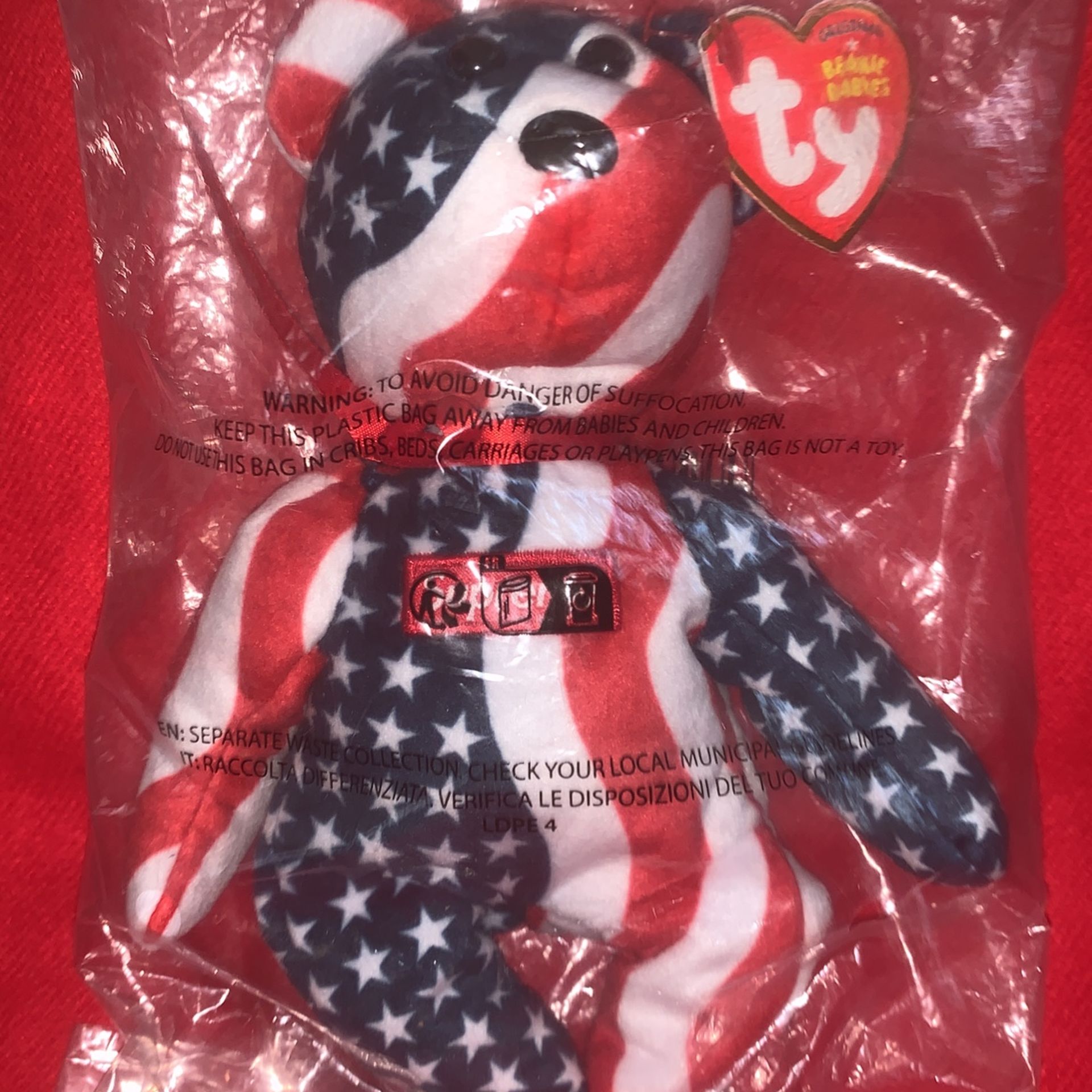 Ty SUPREME 2022 Beanie Baby Flag Colors With Tag /tash Inside Package Not  Open New for Sale in Moreno Valley, CA - OfferUp