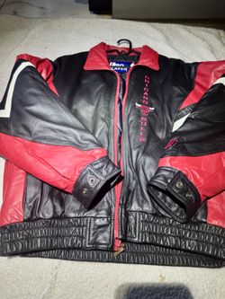 Chicago Bulls NBA Leather Jacket Vintage 90’s
