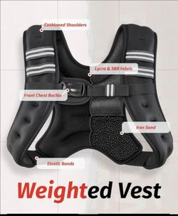 ZELUS Weighted Vest – New 12 lb. Cardio / Walking / Calisthenics