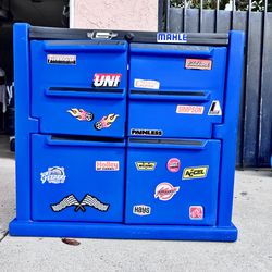 Kids toy storage tool box
