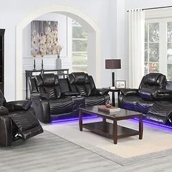 $1479!!! 3 Piece Reclining Sofa Loveseat And Chair Set Brand New In Box 