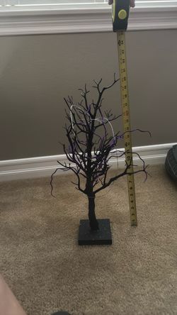 Black Halloween Decorative Spooky Tree