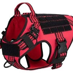 Tactical Dog Harness with 2X Metal Buckle