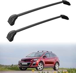 Mazda Black CX7 Roof Rack Cross Bars Set