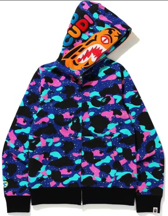 BAPE x Kid Cudi Tiger Full Zip Hoodie