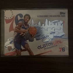 VJ Edgecombe CC-3 Clutch City Prospect Card
