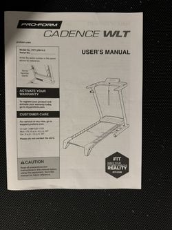 ProForm Cadence WLT Folding Treadmill with Reflex Deck for Walking and Jogging for Sale in Fair Oaks PA OfferUp