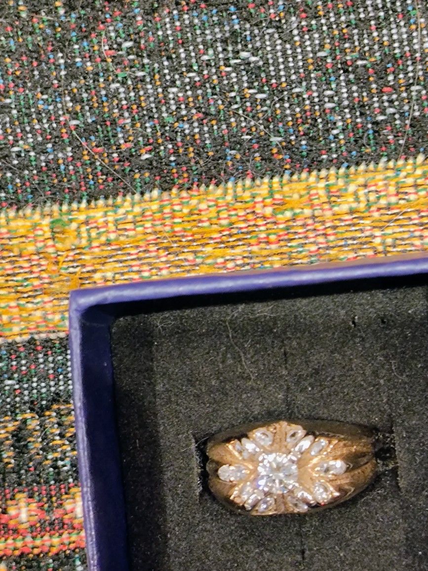 Rare Victorian Cut Real Diamonds Ring