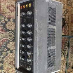  : This is a vintage Shure Vocal Master VA 302-C control console, a classic 6-channel mixer and power amplifier from the late 1970s. 