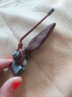 Vintage doll house metal vacuum
