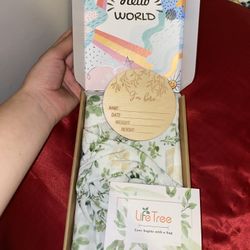 Swaddle Blanket And Hat Set