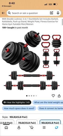 Weights Set Collapsible