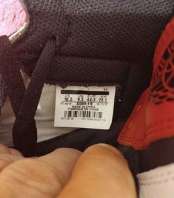 JORDAN 1 BRED TOE
