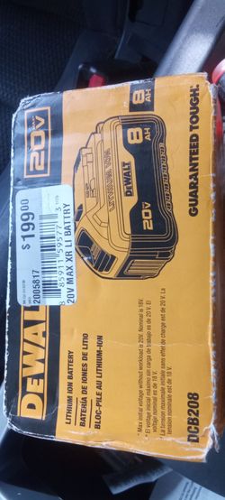 DeWalt 20 volt 8ah battery