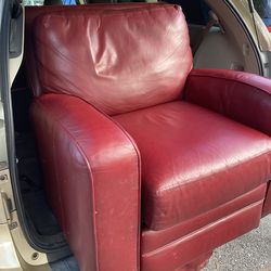 Leather recliner