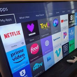 Samsung 60 Inch 4K UHD TV And Vizio Soundbar 