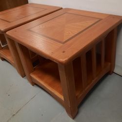 Solid Wood Coffee/end tables - $175