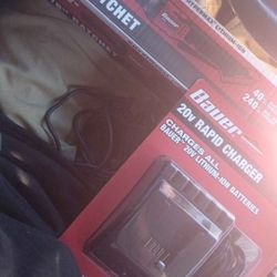 Bauer 20v 3/8" Ratchet & Rapid Charger (NO BAT)