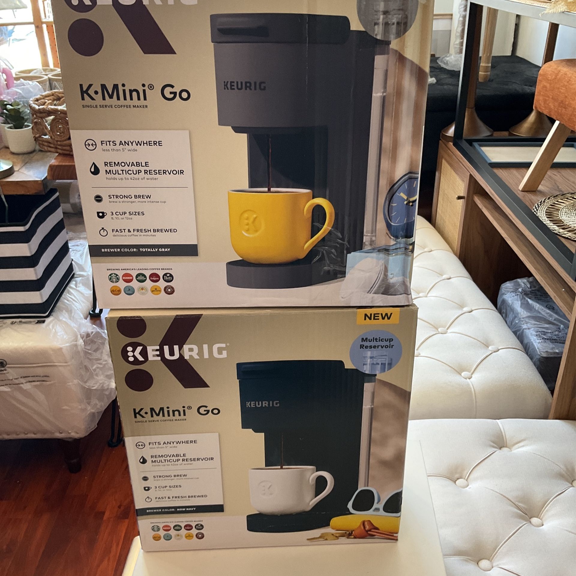Keurig K-Mini Go Single-Serve K-Cup Pod Coffee Maker Navy