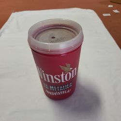 NEW VINTAGE WINSTON “LA METALICA”COLLECTIBLE TRAVEL INSULATED MUG/CUP by Aladdin