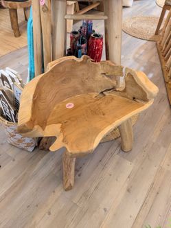 Live Edge Wood Slab Coffee Table