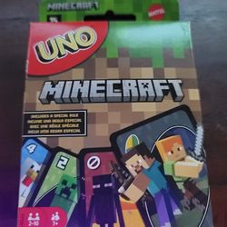 New sealed Minecraft Uno card game