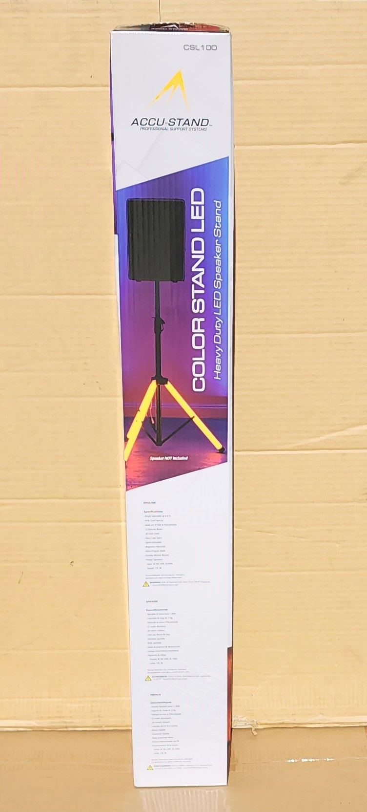 ADJ Colorstand LED Speaker Stand Tripod Wireless Remote Controlled 60lbs Capacity 20 Colors 6ft Height CSL-100 🚨 Payment Options Available 🚨