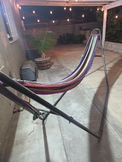 Metal frame hammock/hamaca