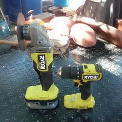 Ryobi Grinder & Drill