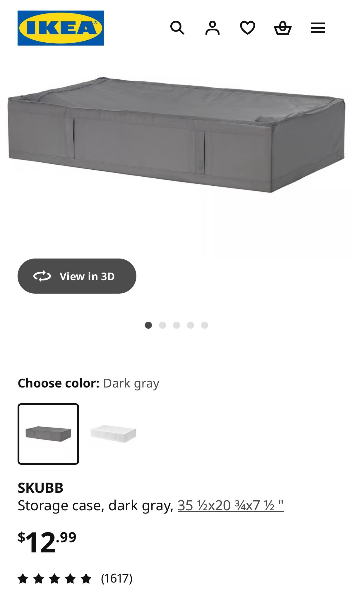 Ikea Skubb Under Bed organizers <STILL AVAILABLE>