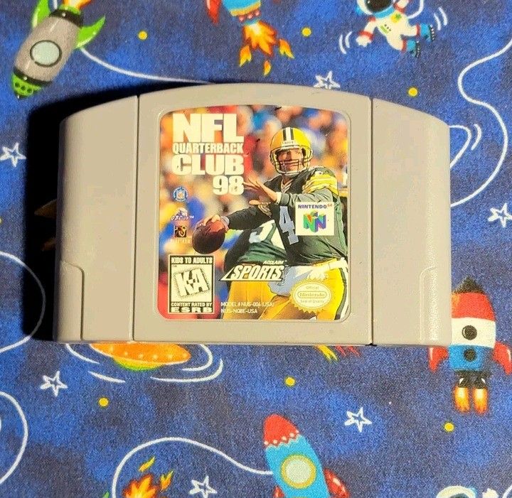 NFL Club 98 Nintendo 64 N64 Authentic Tested Saves Polished Pins