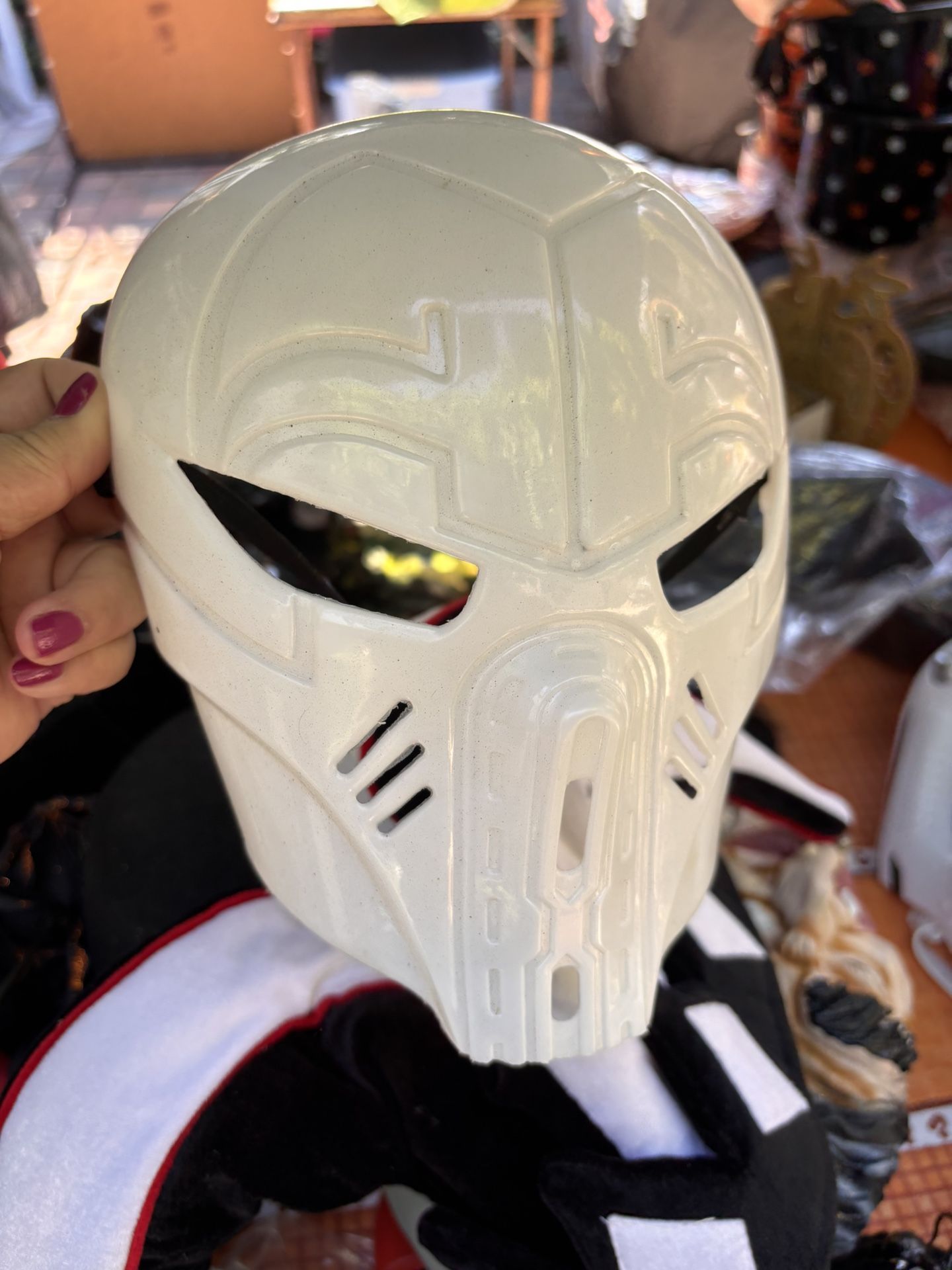 Halloween Mask white plastic
